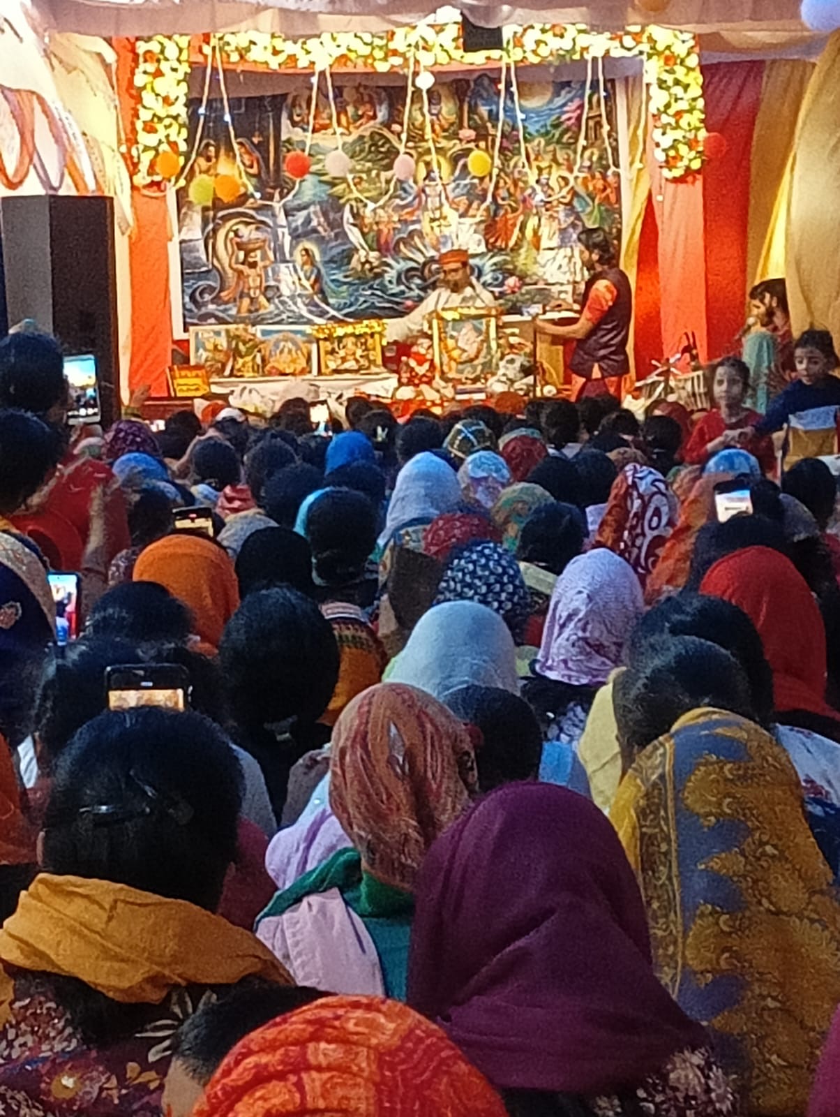 गोल्ज्यू मंदिर ढंडी सड़क में श्रीमद् भागवत कथा में कृष्ण बाल लीलाओं का हुआ भावपूर्ण वर्णन body image 1